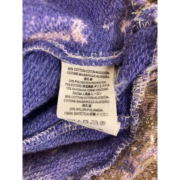 Free People Poncho Sweater Boho Chic Women Hoodie Poncho With Lace Tie-Dye Patte - Picture 9 of 9